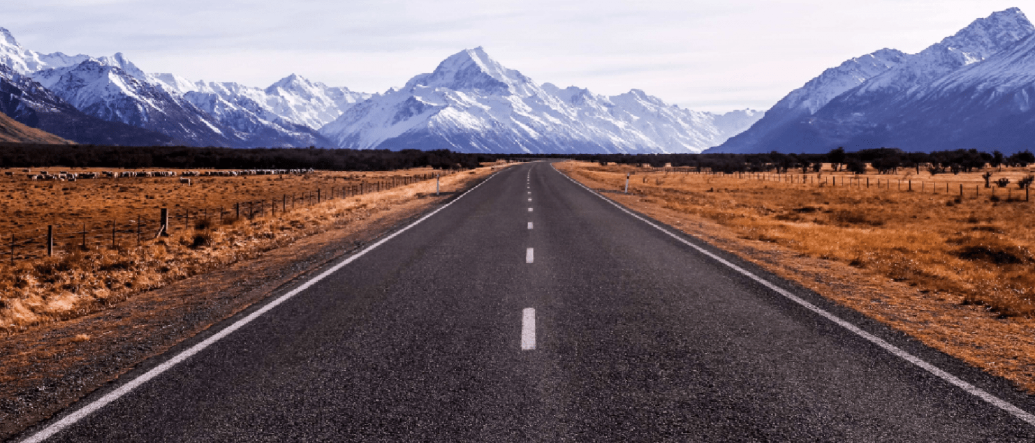 Uitzicht op Mt. Cook