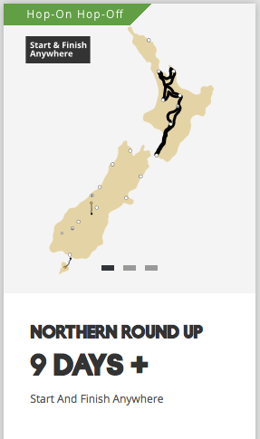 Voordeel reizen Kiwi Experience: Northern Round Up