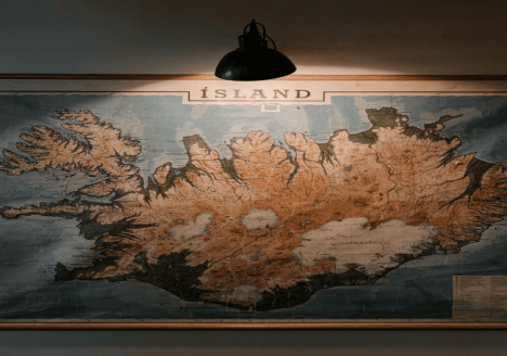 Kaart van IJsland