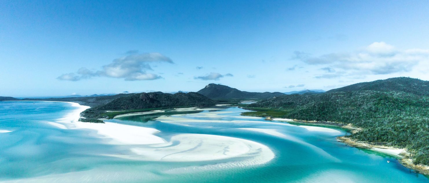 Uitzicht op Whitehavenbay