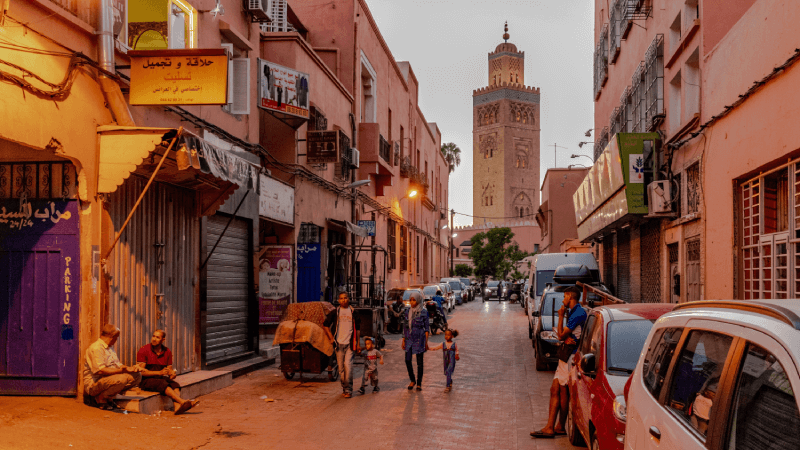 Koutoubia Moskee in centrum van Marrakech