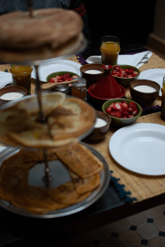 Ontbijt in de Riad