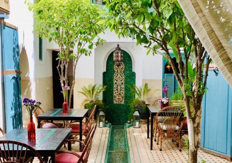 Binnentuin riad 11 Zitoune Marrakech
