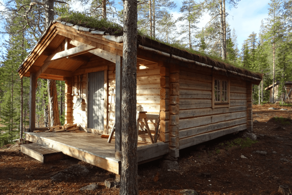 Hutje national park bjornlandet wildkamperen zweden