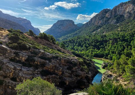 Uitzicht bij Caminito del Rey