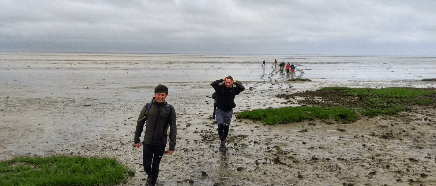 Eerste keer wadlopen ameland