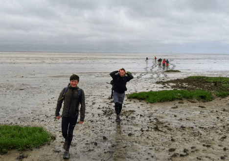 Eerste keer wadlopen ameland