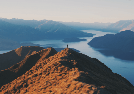 Roys Peak vanaf top