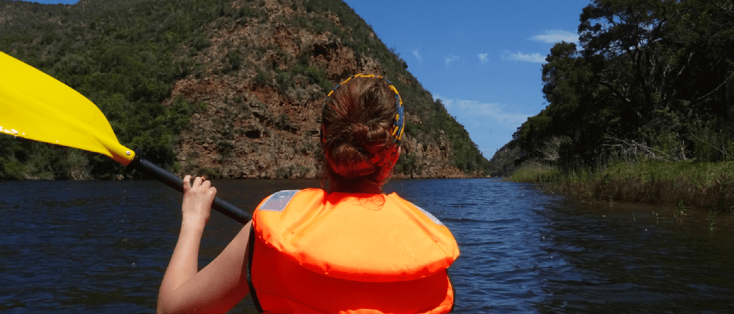 Kajakken keurbooms rivier garden route