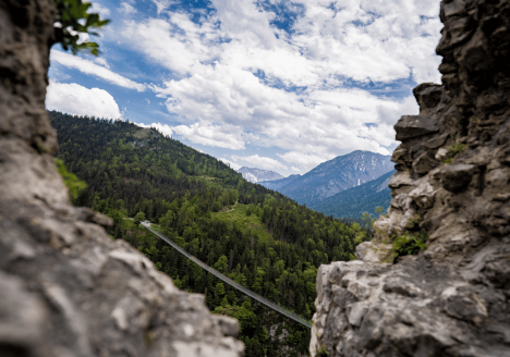 Hangbrug in Reutte