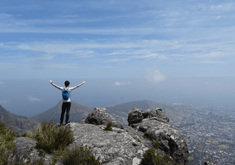 De Tafelberg beklimmen