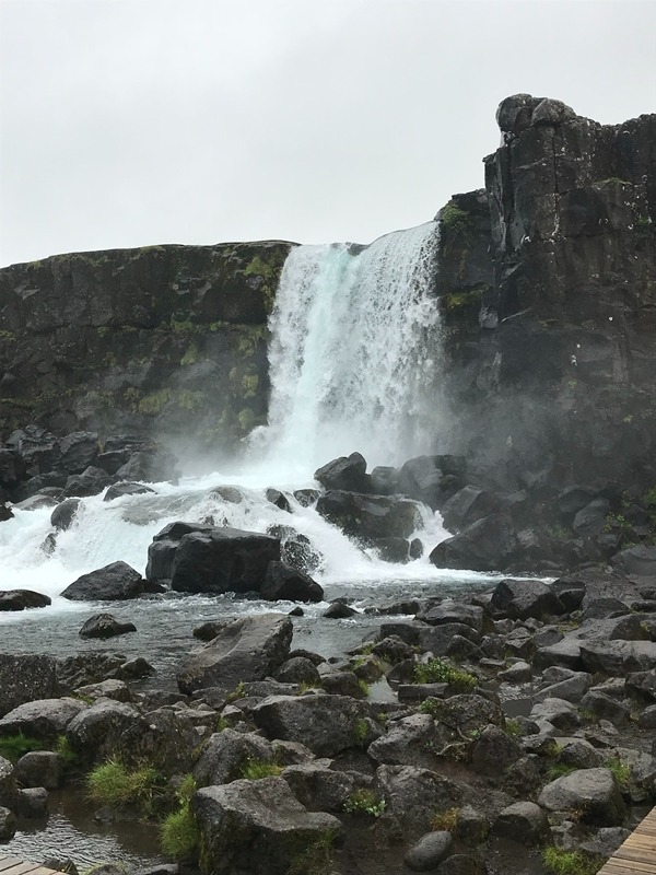 Waterval in Thingvellir