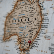 Kaart van Australië