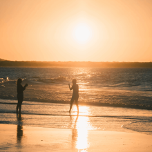 Zonsondergang in Noosa Heads