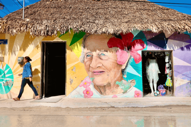 Streetart op Isla Holbox