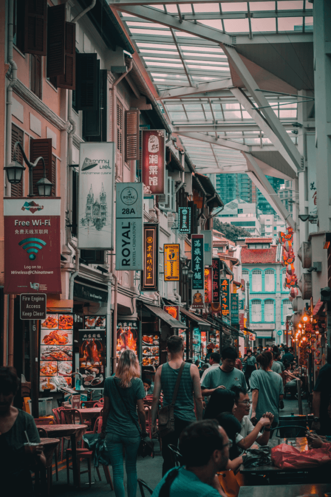 Chinese markt in Singapore