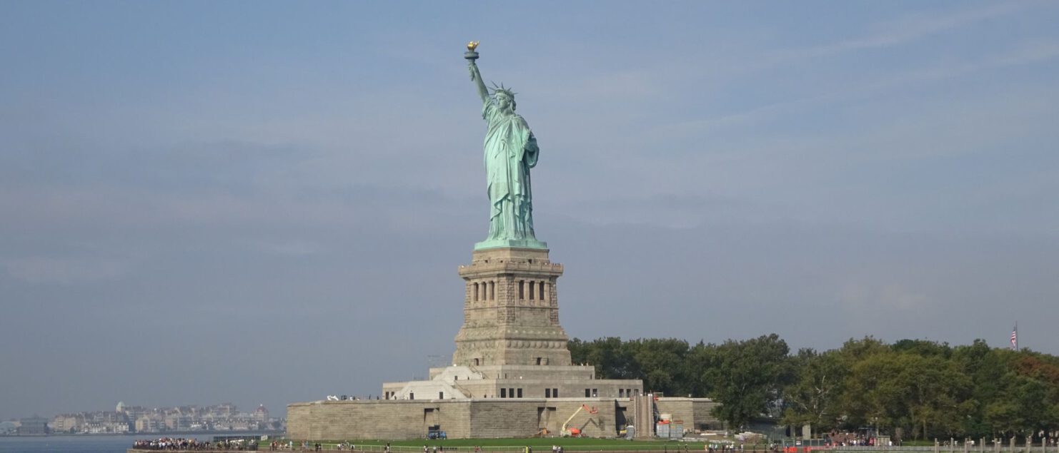 Reisroute oostkust verenigde staten vrijheidsbeeld