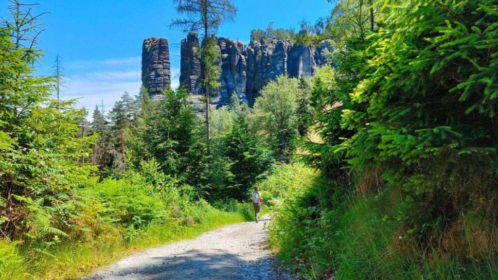 Mooi wandelgebied malerweg Saksische Schweiz
