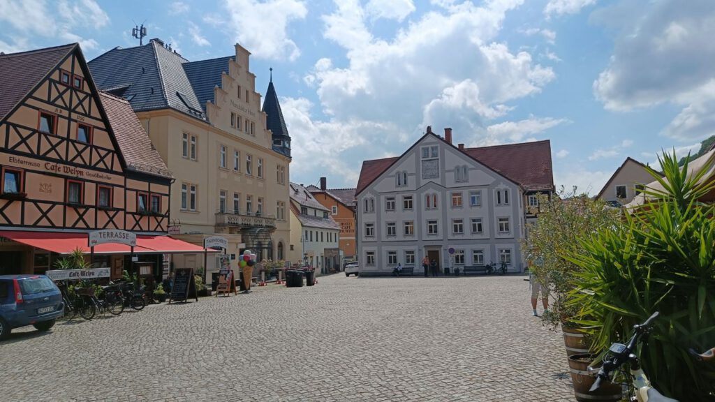 Stadt Wehlen dorp Saksen