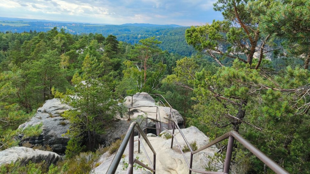 Wandelroute rotsen Saksische Schweiz