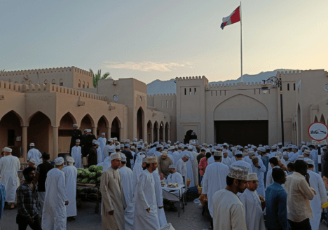 Nizwa oman geitenmarkt
