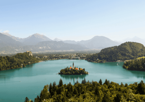 Uitzichtpunt bij Bled